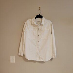 Bagatelle Collection White Denim Shacket